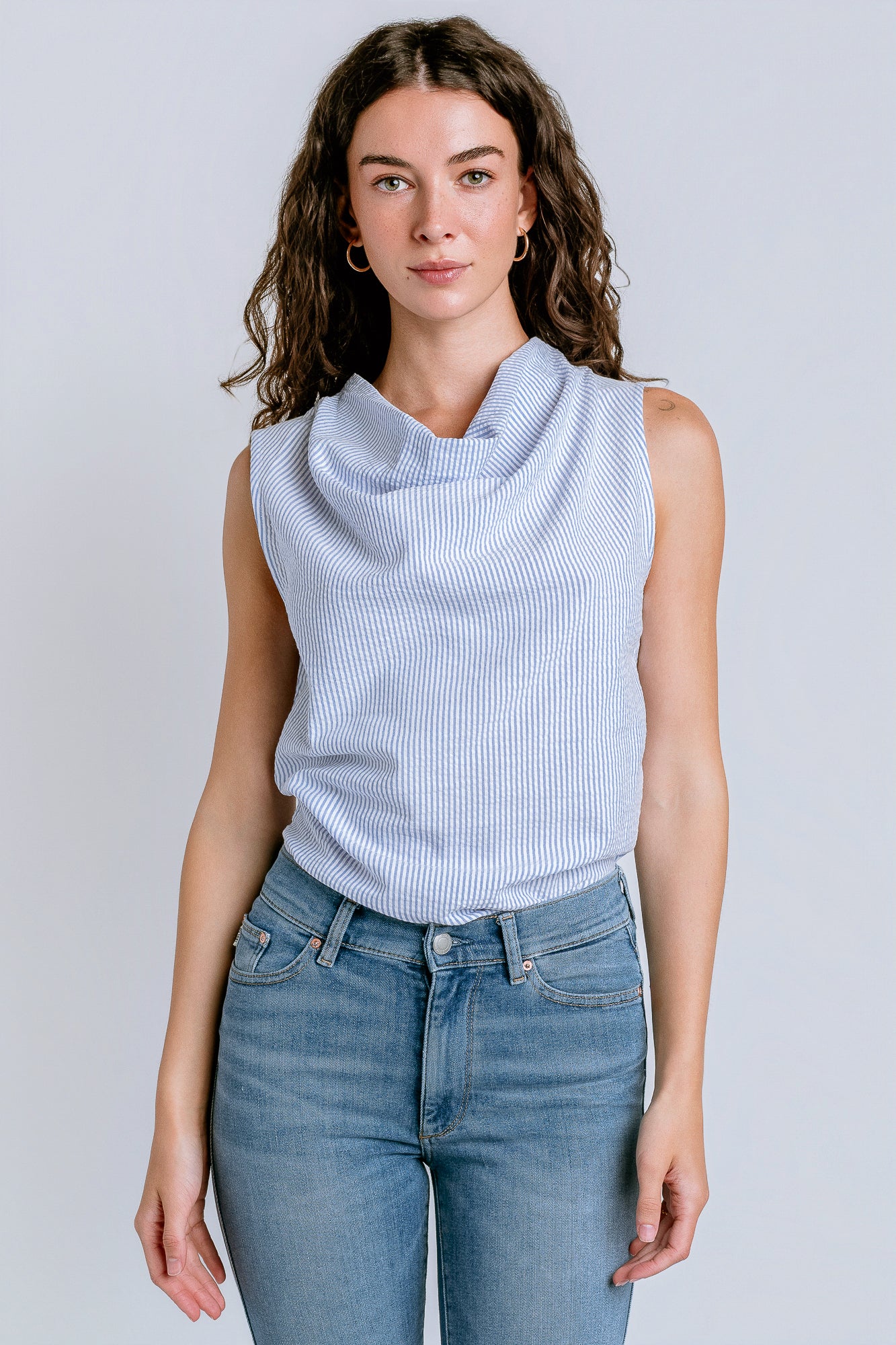 Nation LTD Cille Cowl Neck Tank