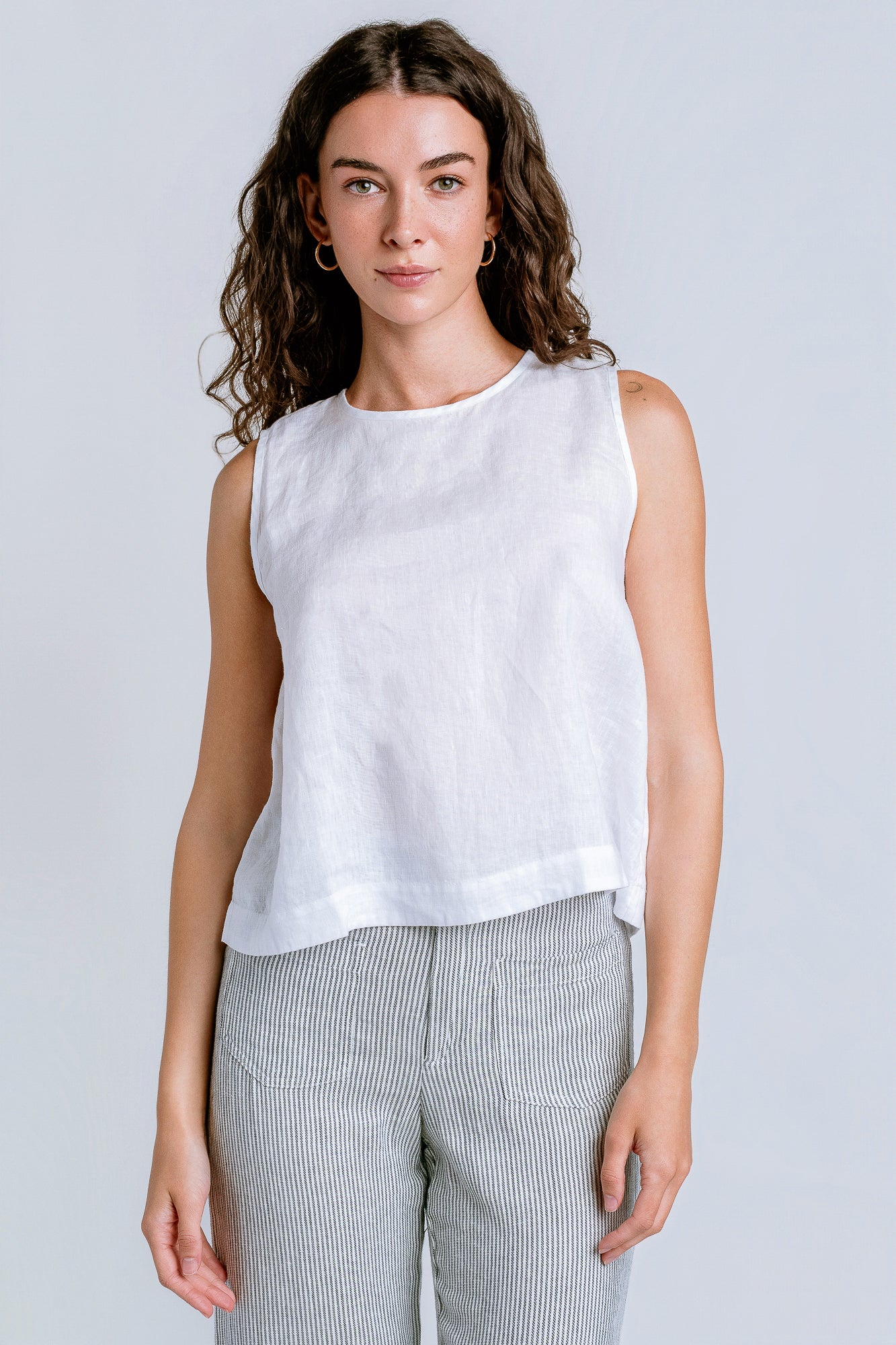 Velvet Maxine Linen Top