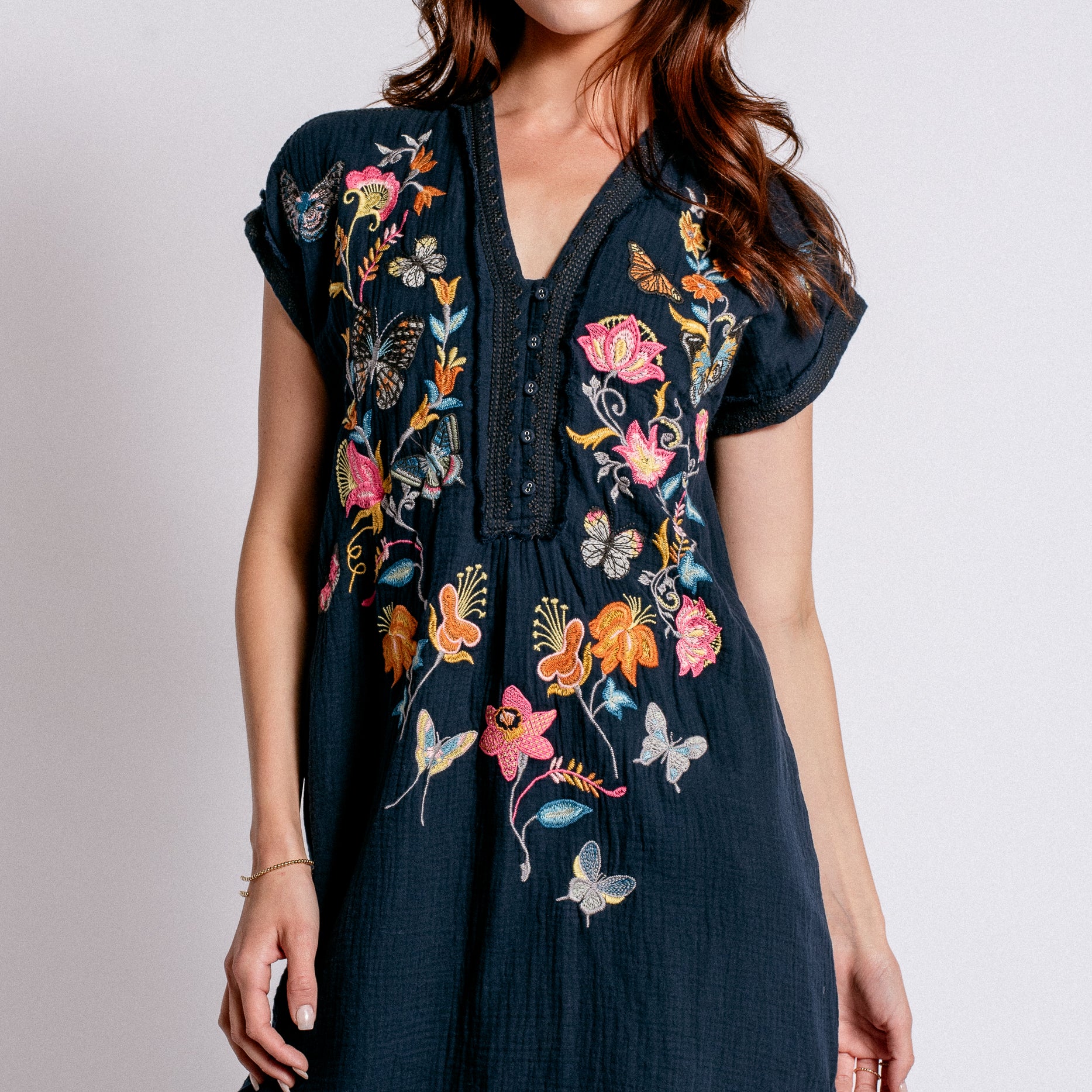 Johnny Was Borboleta Zippy Tunic Dress