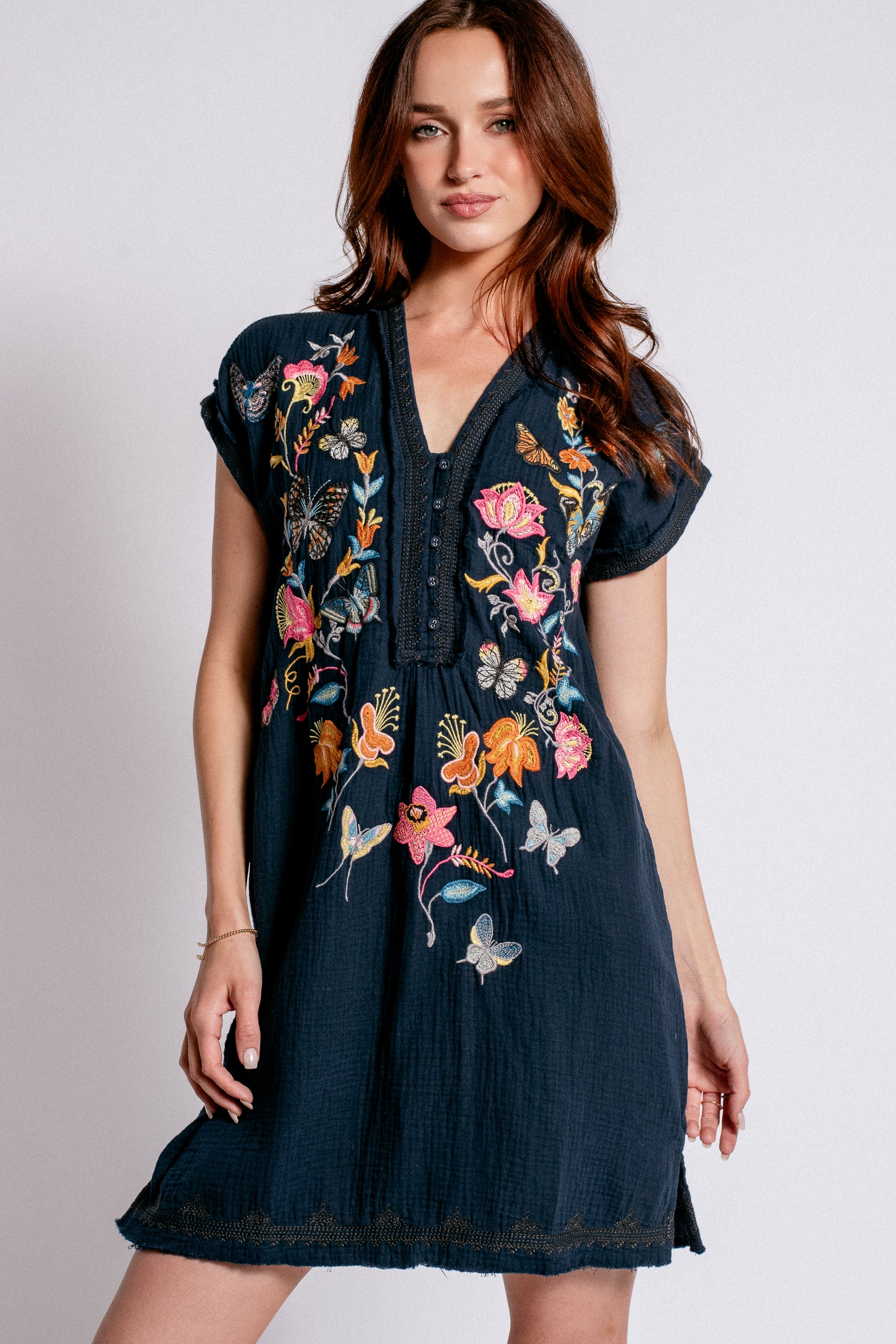 Johnny Was Borboleta Zippy Tunic Dress