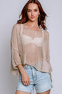 Milio Milano Long Sleeve Crochet Pocket Top