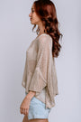 Milio Milano Long Sleeve Crochet Pocket Top