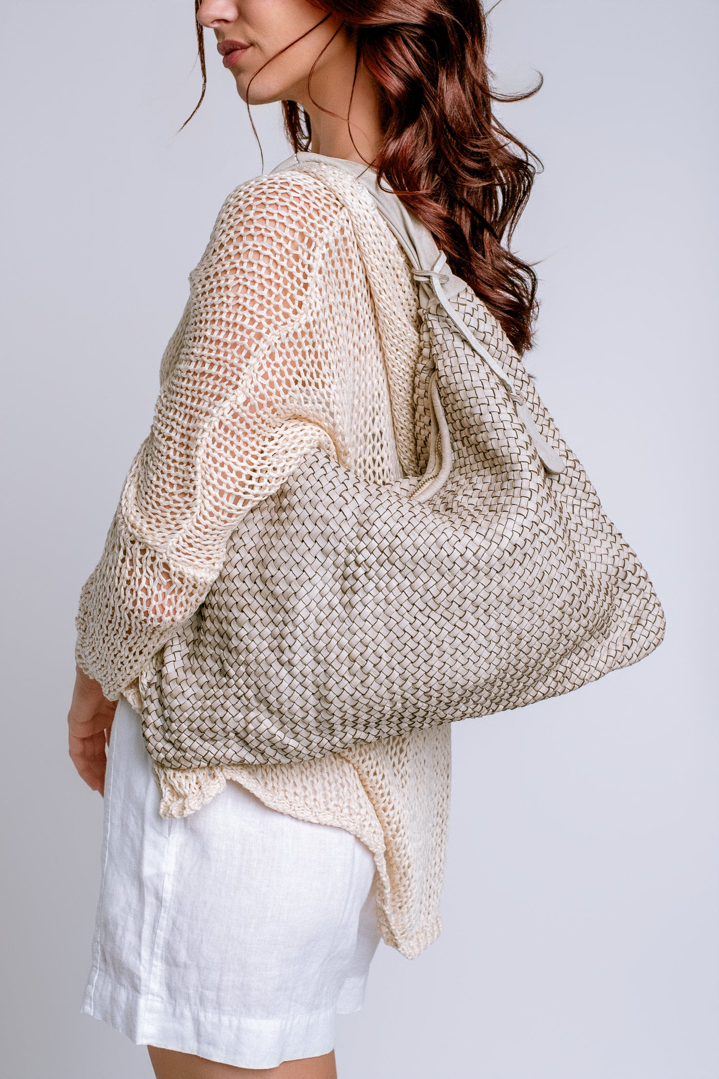 Milio Milano Intrecciato Braided Shoulder Bag