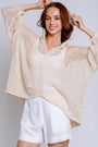 Milio Milano Crochet Hooded Poncho