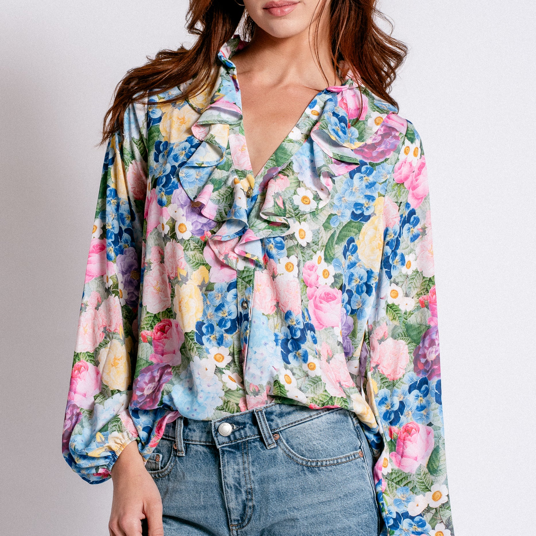 Show Me Your Mumu Suki Ruffle Top