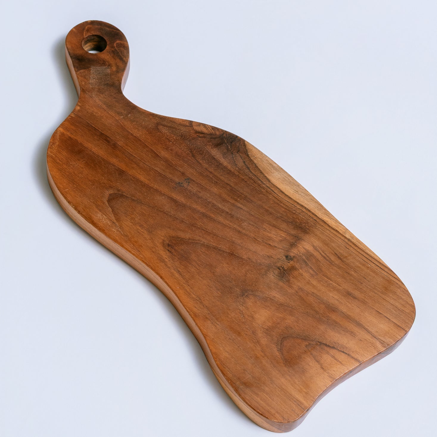 Village Thrive Teak Wavy Charcuterie Board