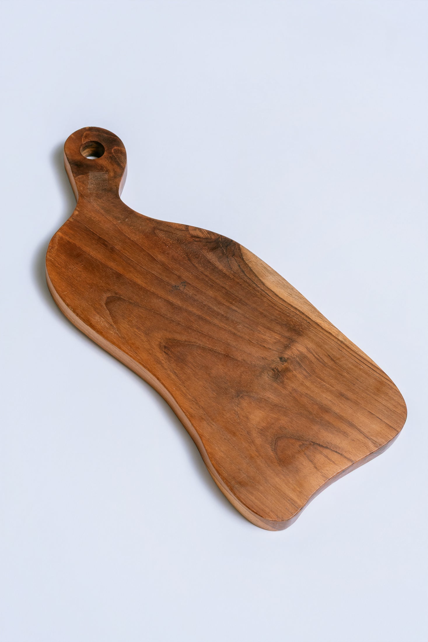 Village Thrive Teak Wavy Charcuterie Board