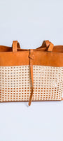The Winding Road Rattan Cane Weave Tote
