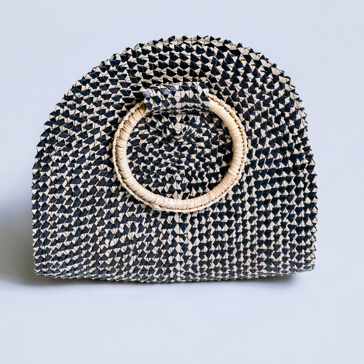 The Winding Road Foldover Palm Leaf Bag