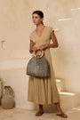 The Winding Road Foldover Palm Leaf Bag