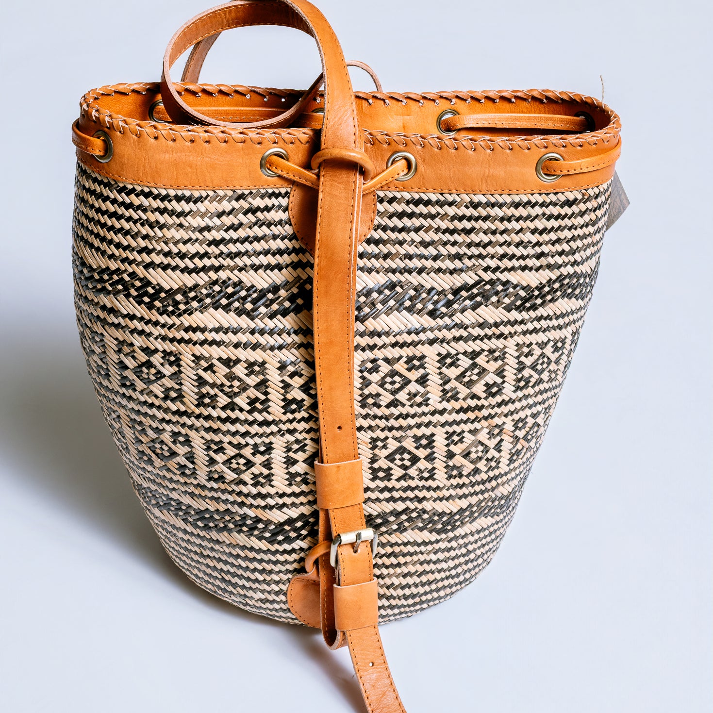 The Winding Road Rattan Tribal Sling Bag