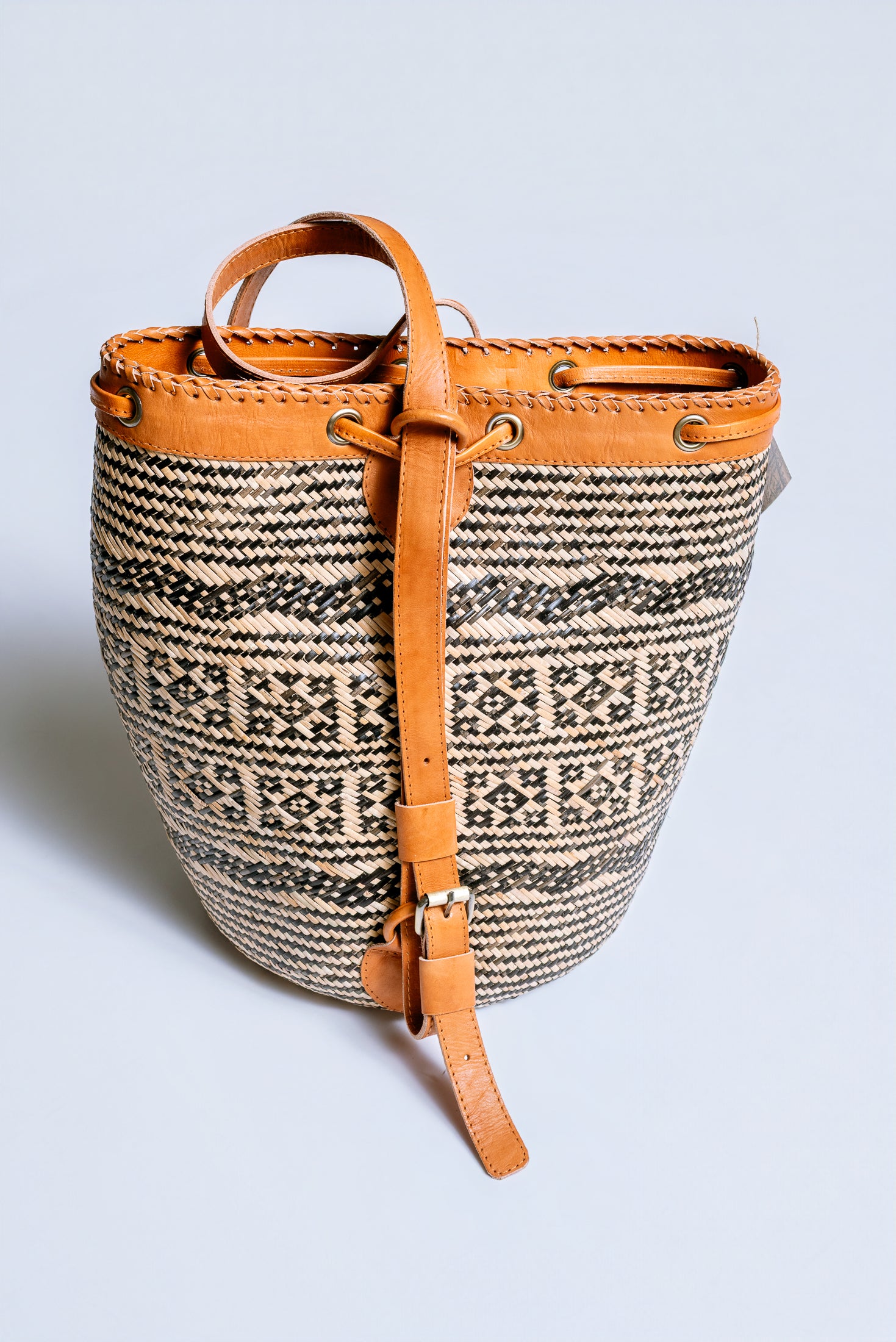 The Winding Road Rattan Tribal Sling Bag