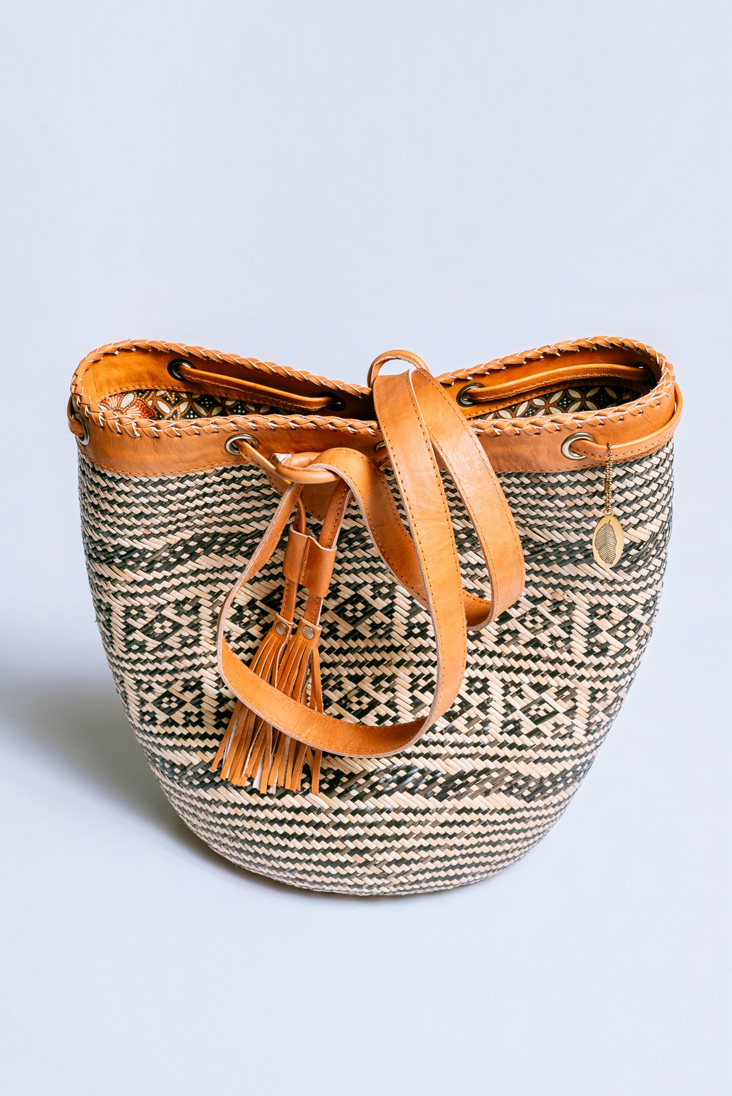 The Winding Road Rattan Tribal Sling Bag