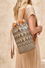 The Winding Road Rattan Tribal Sling Bag