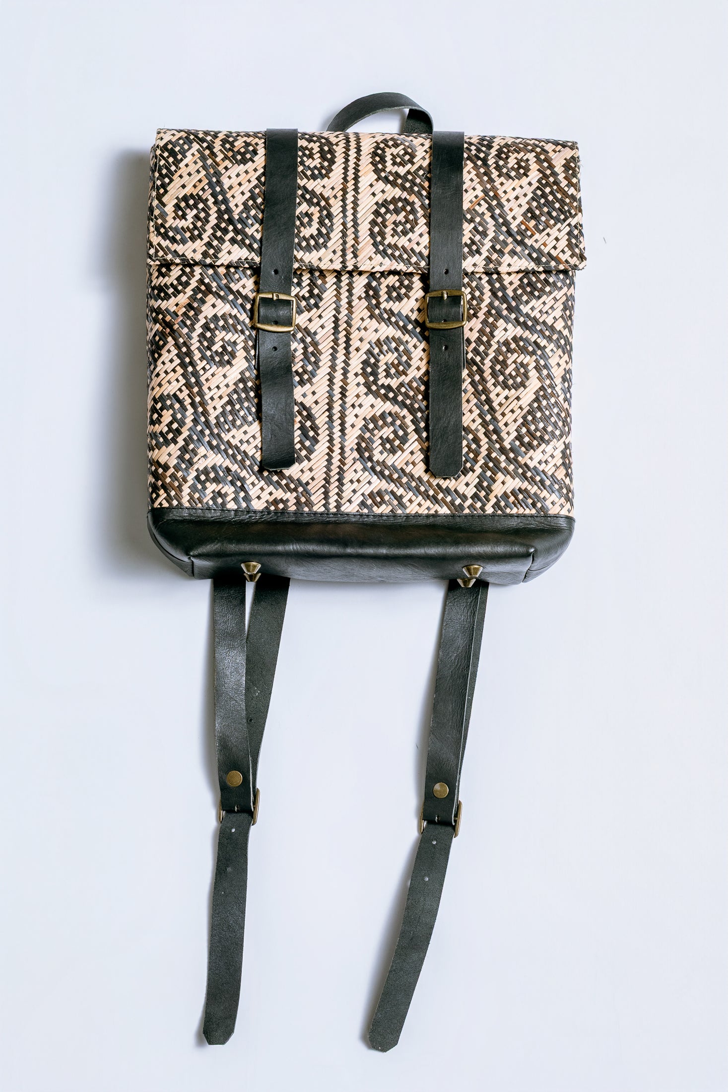 Rattan Tribal Weave Backpack
