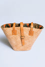 The Winding Road Rattan & Leather Beach Basket Tote