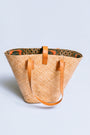 The Winding Road Rattan & Leather Beach Basket Tote