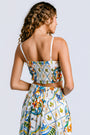 Milio Milano Floral Tile Print Top