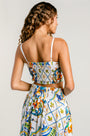 Milio Milano Floral Tile Print Top