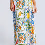 Milio Milano Floral Tile Print Skirt