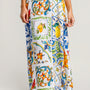 Milio Milano Floral Tile Print Skirt