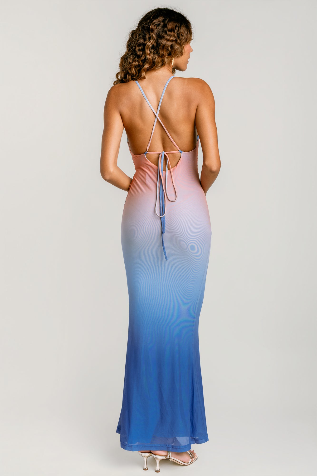 MINKPINK Solstice Ombre Mesh Maxi