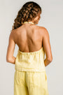 Milio Milano Linen Sleeveless Halter Top