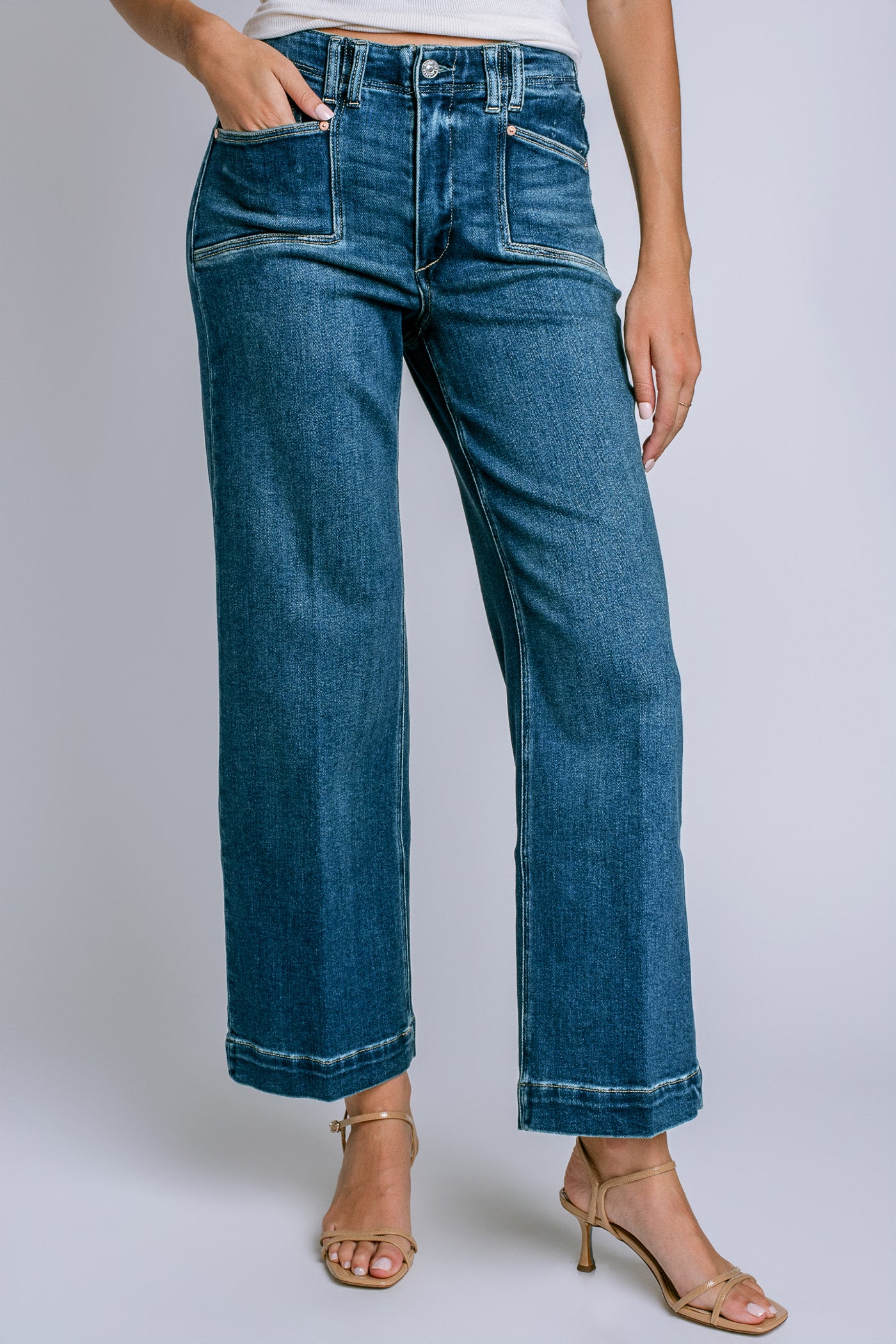 PAIGE Anessa Crop Wide Leg
