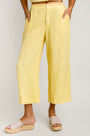 Milio Milano Wide Leg Linen Crop Gaucho Pant