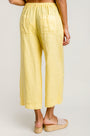 Milio Milano Wide Leg Linen Crop Gaucho Pant