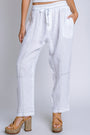 Milio Milano Edge Stitch Linen Drawstring Pant