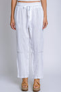Milio Milano Edge Stitch Linen Drawstring Pant
