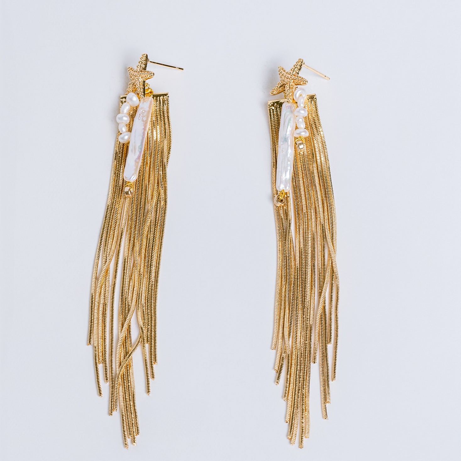 Sherwood Bridge Diamonds Starfish Fringe Earrings