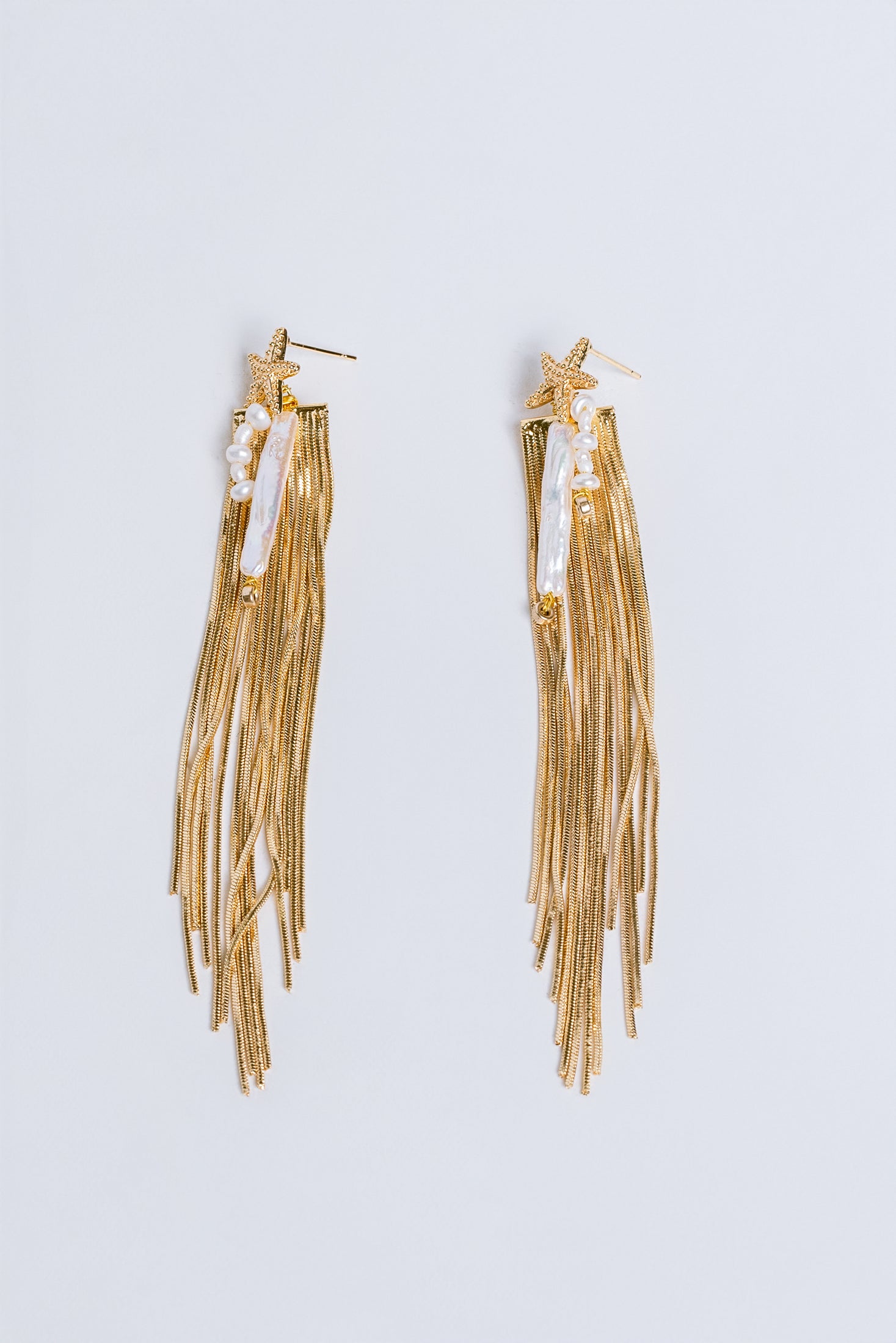 Sherwood Bridge Diamonds Starfish Fringe Earrings