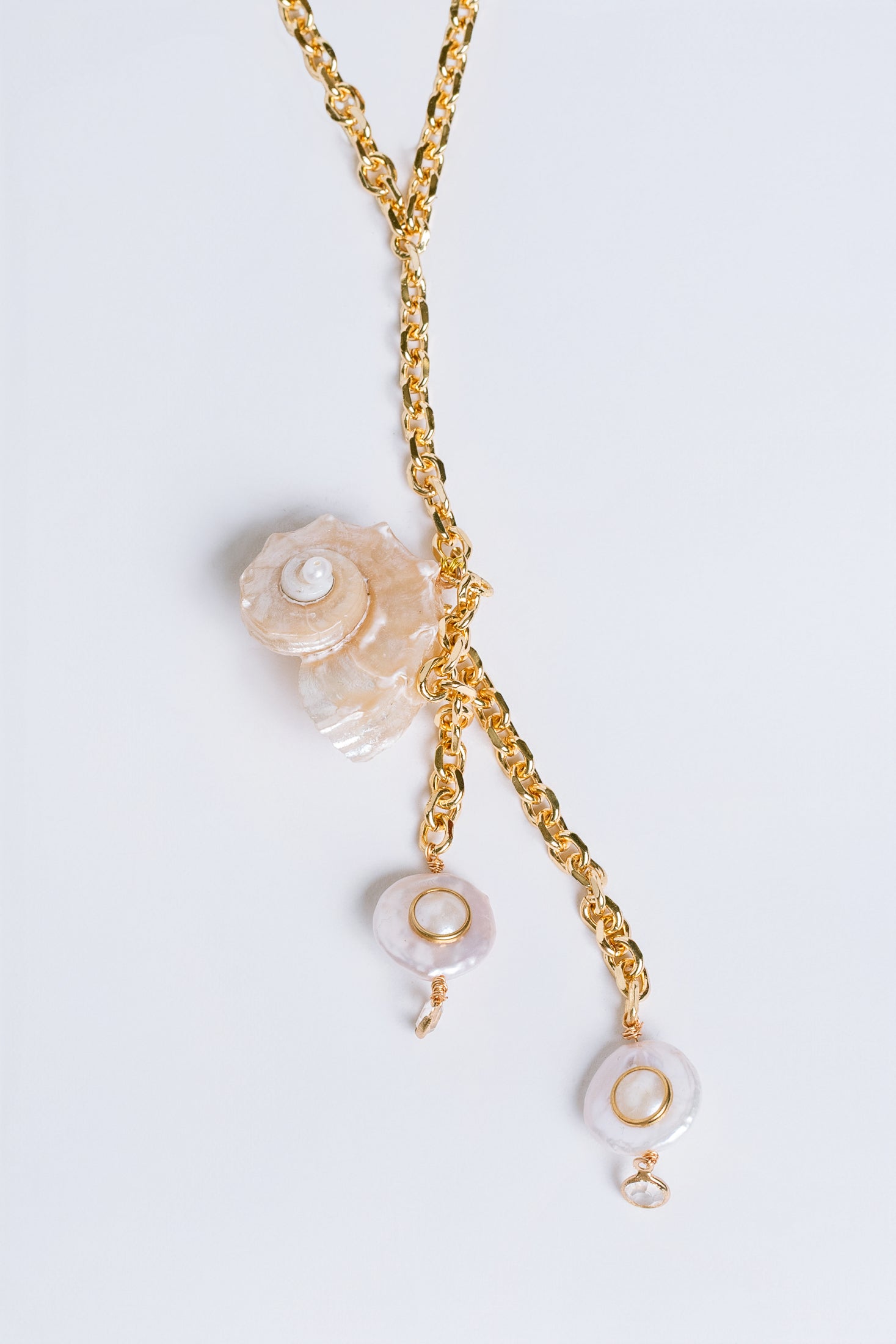 Sherwood Bridge Diamonds Nautilus Gold Filled Chain Necklace