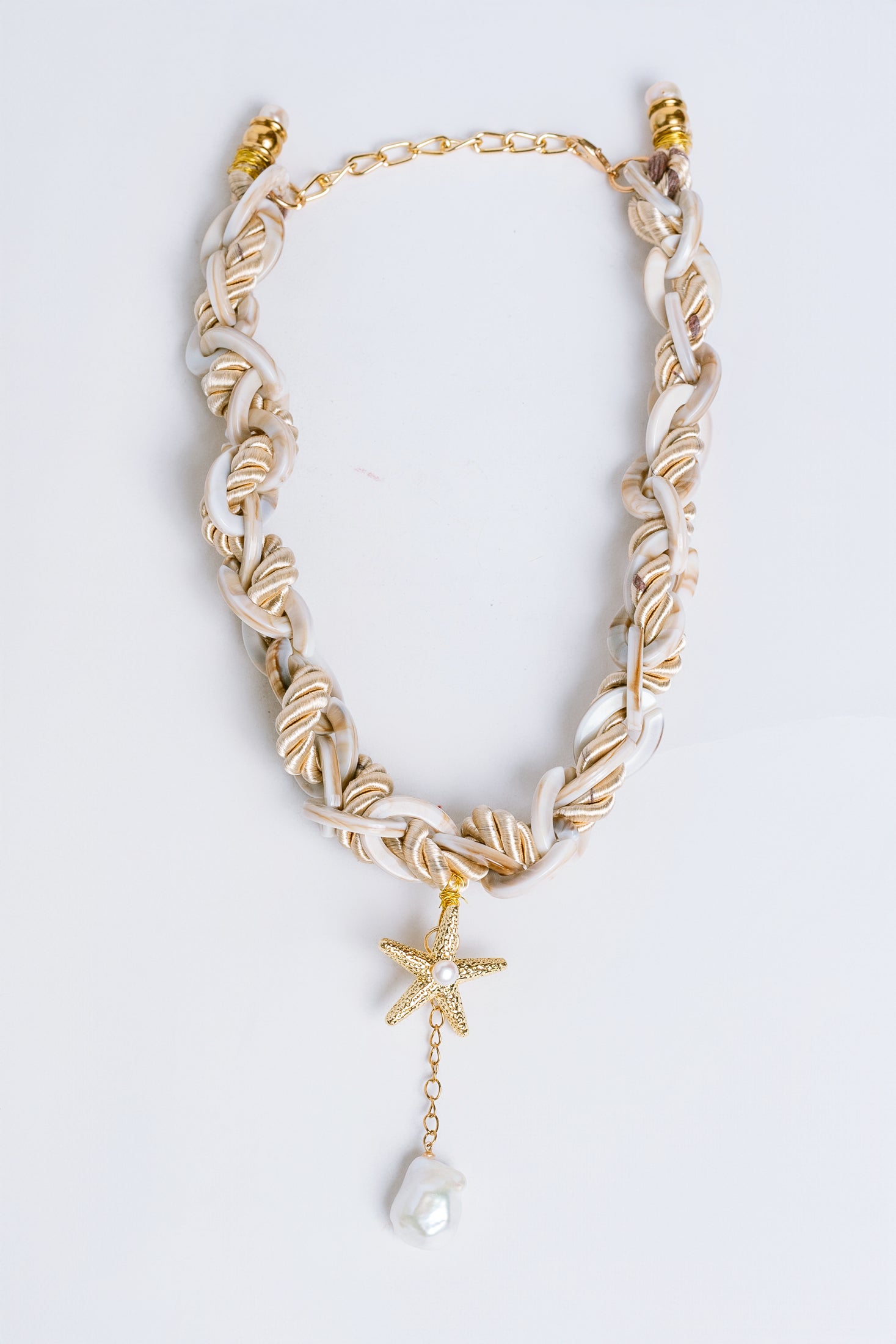 Sherwood Bridge Diamonds Rope & Acrylic Starfish Necklace