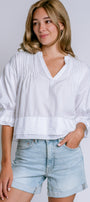 Nation LTD Scarlet Pintuck Blouse