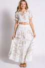 Milio Milano Hawaiian Off Shoulder Linen Top