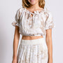 Milio Milano Hawaiian Off Shoulder Linen Top