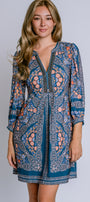 Hale Bob V Neck Beaded Dress