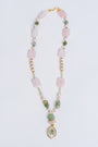 Sherwood Bridge Diamonds Rose Quartz, Jade & Peridot Necklace