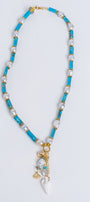 Sherwood Bridge Diamonds Blue Column Necklace