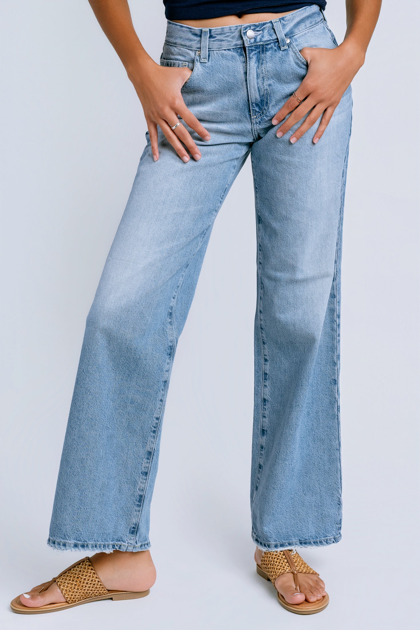 AG Jeans Adria Low Rise Wide Leg