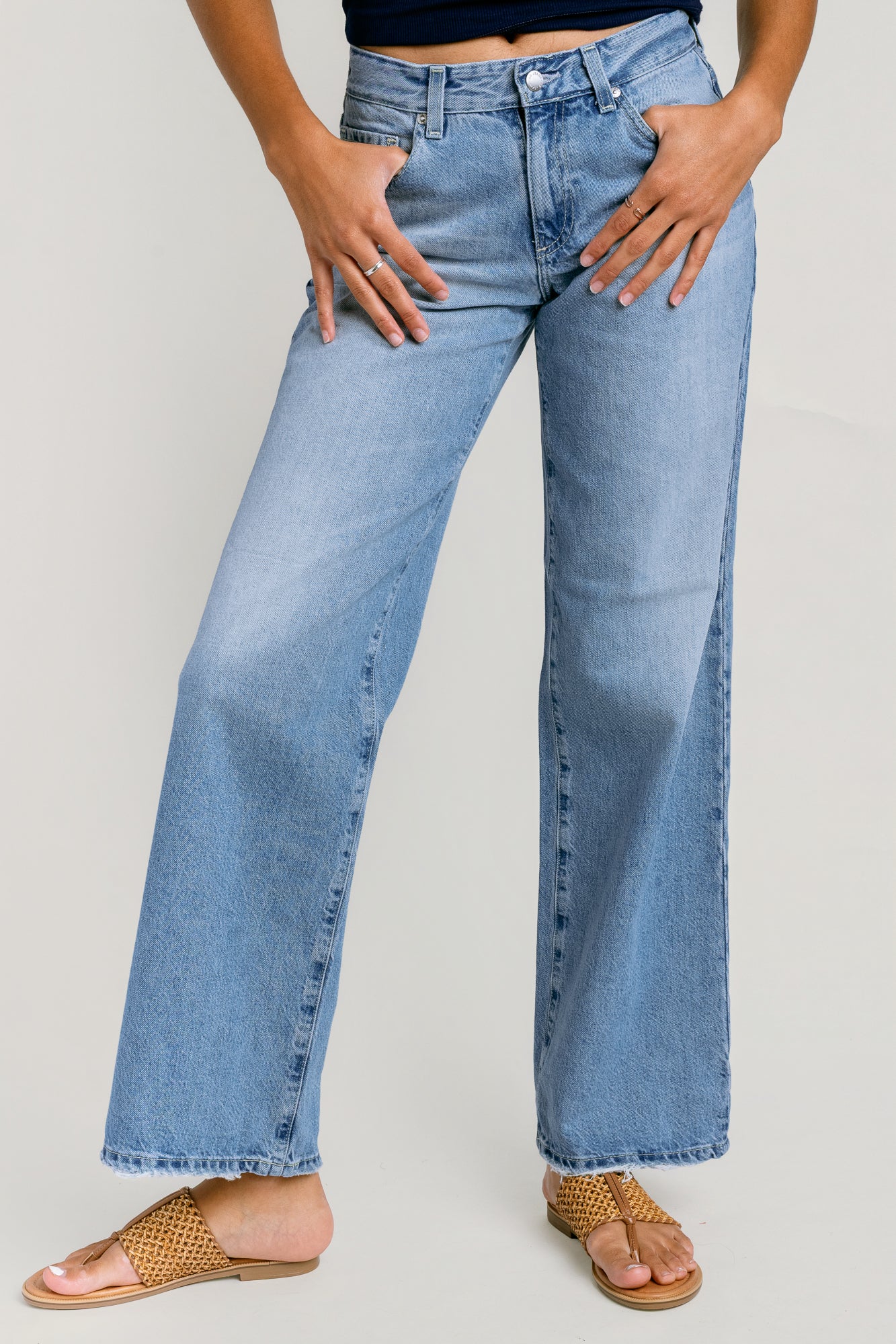 AG Jeans Adria Low Rise Wide Leg