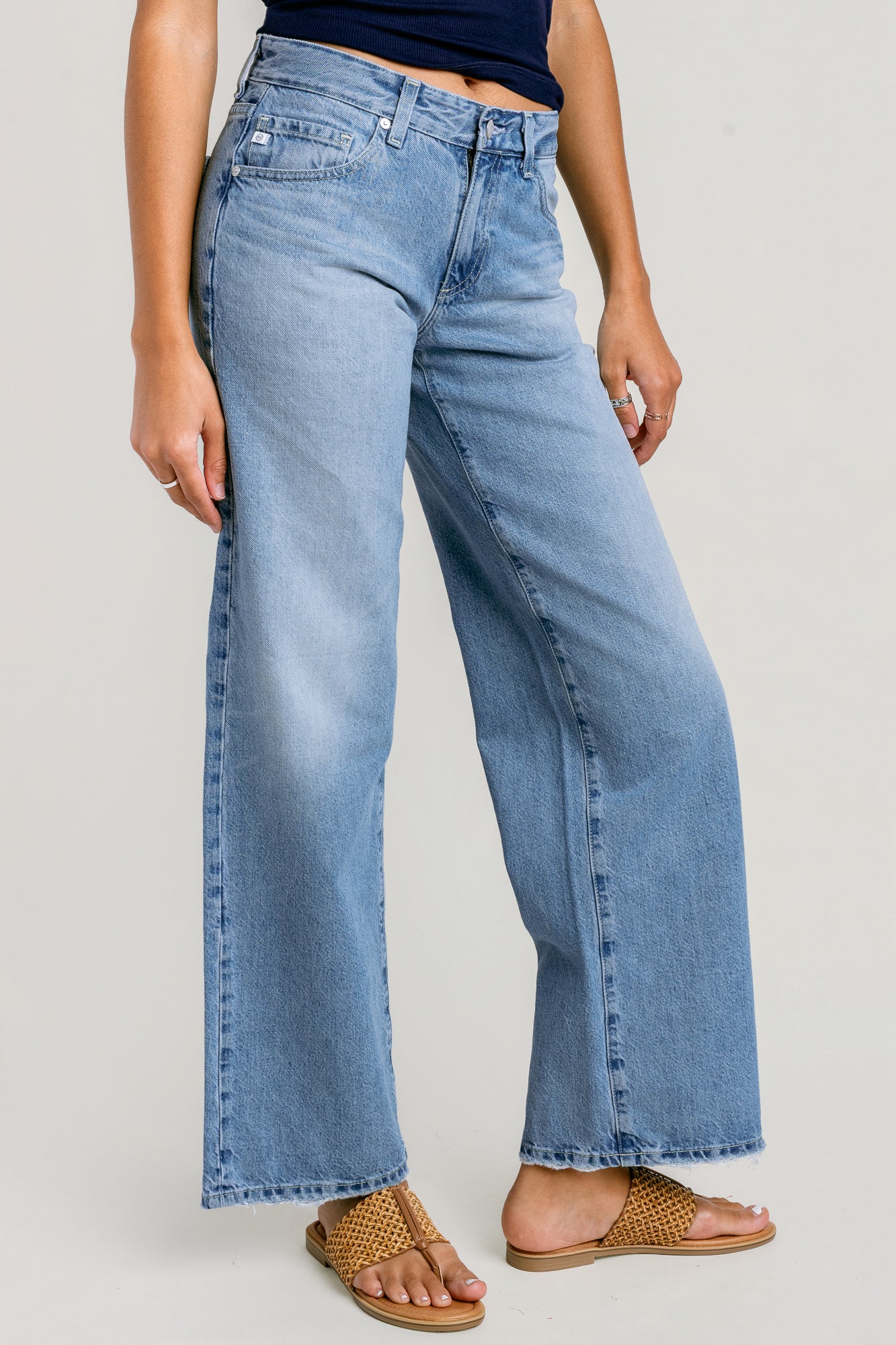 AG Jeans Adria Low Rise Wide Leg