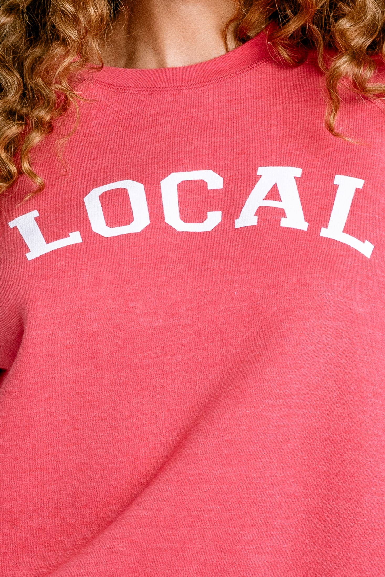 Sunny Somewhere Local Raglan Crew