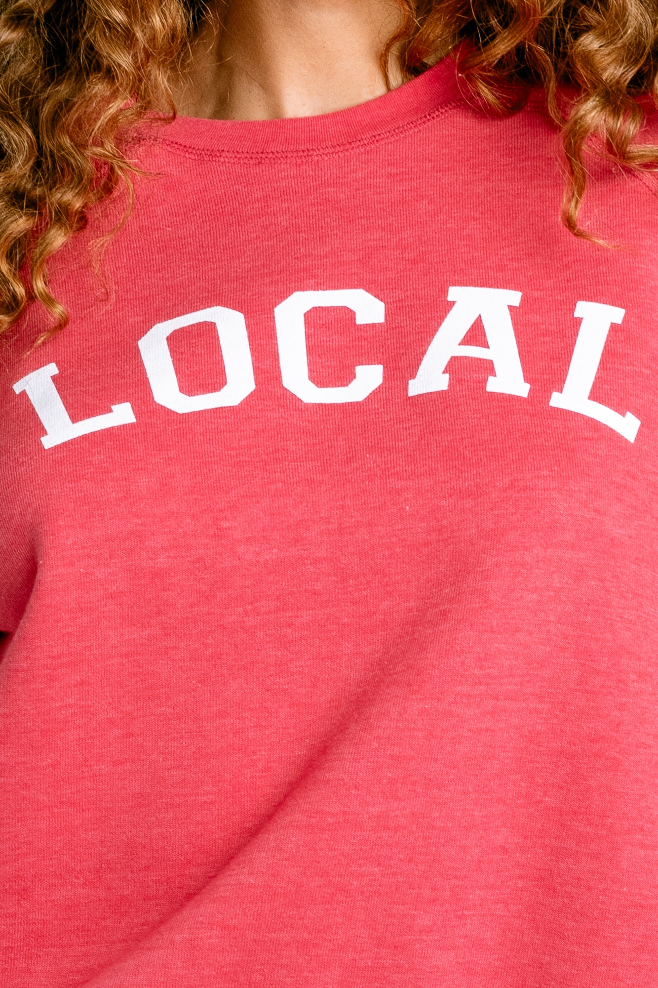Sunny Somewhere Local Raglan Crew