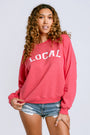 Sunny Somewhere Local Raglan Crew
