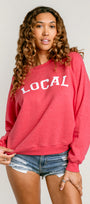 Sunny Somewhere Local Raglan Crew