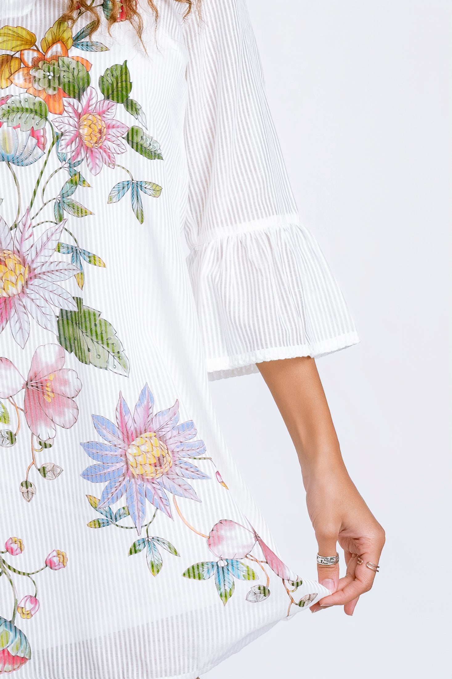 Johnny Was Orlaya Ruffle Sleeve Dress